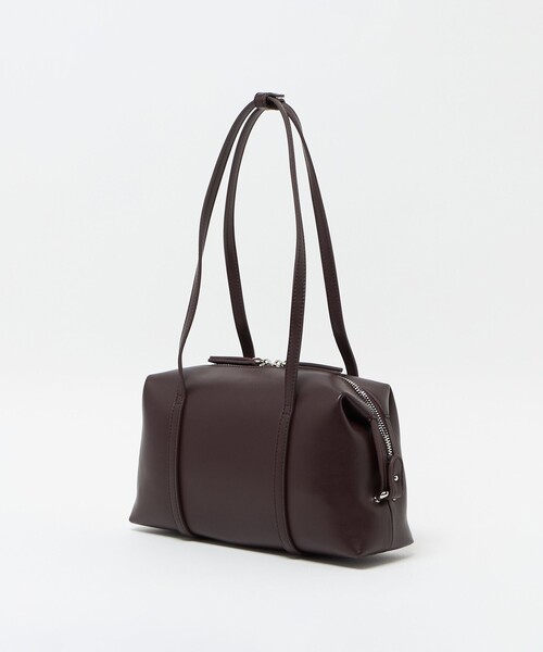 BEAUTY&YOUTH UNITED ARROWS（ビューティーアンドユースユナイテッドアローズ）の「レザーライク ジップ スクエア ボストンバッグ（ボストンバッグ・レディース・ワイン/ブラック・FREE）」の13枚目の写真