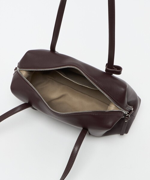 BEAUTY&YOUTH UNITED ARROWS（ビューティーアンドユースユナイテッドアローズ）の「レザーライク ジップ スクエア ボストンバッグ（ボストンバッグ・レディース・ワイン/ブラック・FREE）」の12枚目の写真