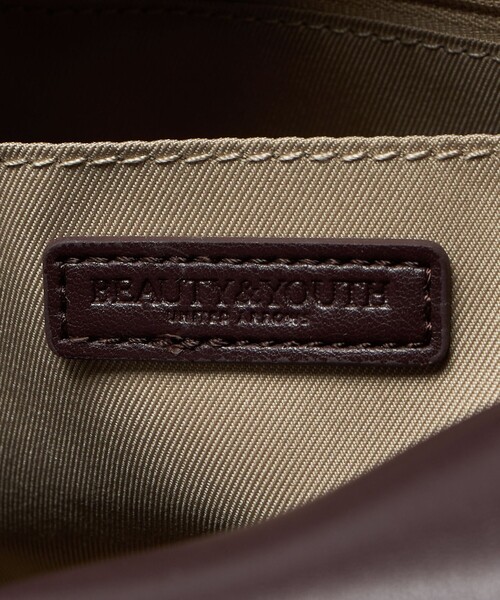 レザーライク ジップ スクエア ボストンバッグ（ボストンバッグ