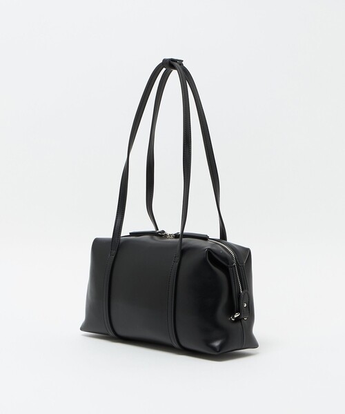 BEAUTY&YOUTH UNITED ARROWS（ビューティーアンドユースユナイテッドアローズ）の「レザーライク ジップ スクエア ボストンバッグ（ボストンバッグ・レディース・ワイン/ブラック・FREE）」の4枚目の写真