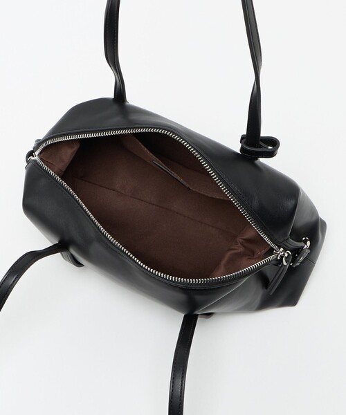 BEAUTY&YOUTH UNITED ARROWS（ビューティーアンドユースユナイテッドアローズ）の「レザーライク ジップ スクエア ボストンバッグ（ボストンバッグ・レディース・ワイン/ブラック・FREE）」の5枚目の写真