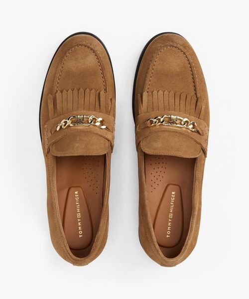 TOMMY HILFIGER(トミーヒルフィガー)の「チェーンフリンジスエードローファー(その他シューズ・レディース・ベージュ・23cm/23.5cm/24cm)」の3枚目の写真