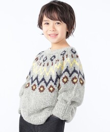 SHIPS | SHIPS KIDS:100～130cm /〈洗濯機可能〉フェアアイル柄 ニット(ニット/セーター)
