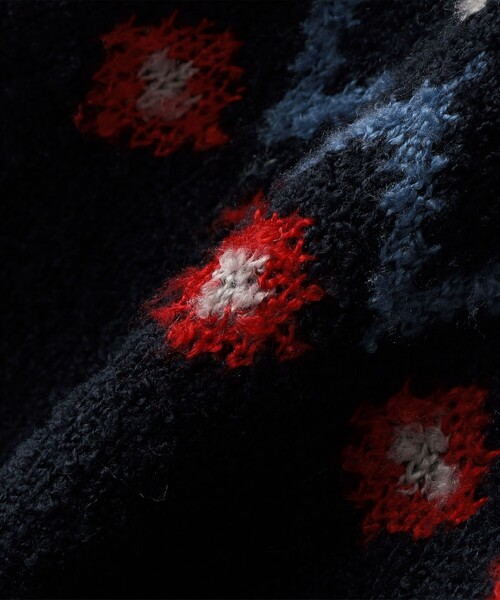 SHIPS（シップス）の「SHIPS KIDS:100～130cm /〈洗濯機可能〉フェアアイル柄 ニット（ニット/セーター・キッズ・トップグレー/ネイビー・120/110/100/130）」の4枚目の写真