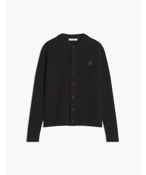 Maison Kitsune（メゾンキツネ）の「FOX HEAD WOOL RIBBED CARDIGAN（カーディガン/ボレロ・メンズ・ホワイト/ブラック・S/M/L/XS/XL）」の9枚目の写真