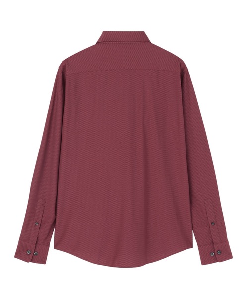 TOKYO SHIRTS(トウキョウシャツ)の「デザインカジュアル長袖シャツ ボタンダウン(ポロシャツ・メンズ・エンジ・S/M/L)」の2枚目の写真