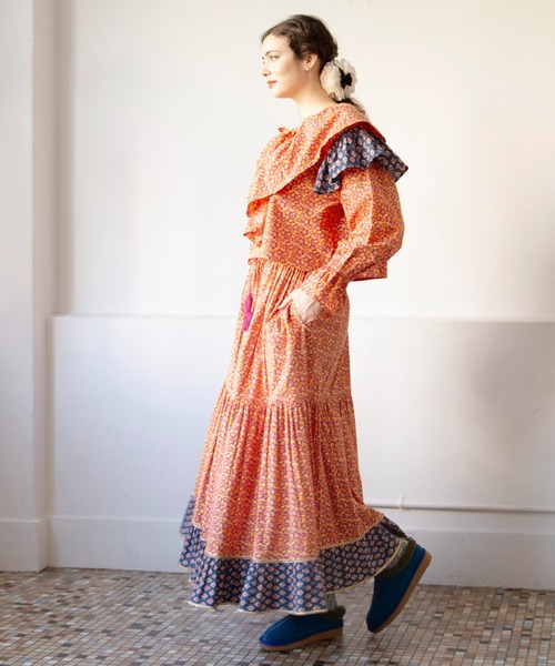 チャイハネ（チャイハネ）の「【チャイハネ】バグルアティアードスカート（スカート・レディース・オレンジ/ピンク・FREE）」の20枚目の写真