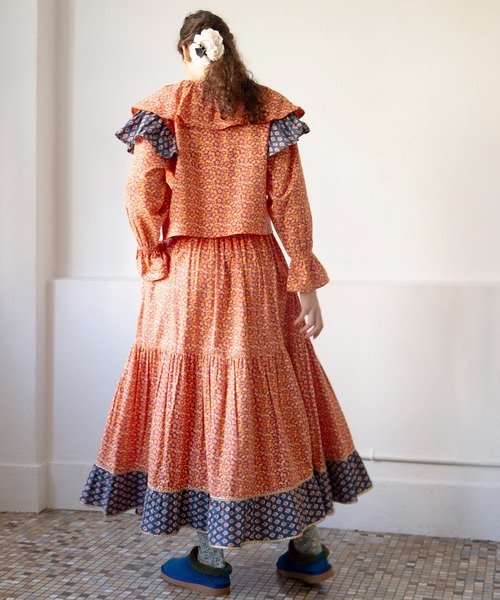 チャイハネ（チャイハネ）の「【チャイハネ】バグルアティアードスカート（スカート・レディース・オレンジ/ピンク・FREE）」の21枚目の写真