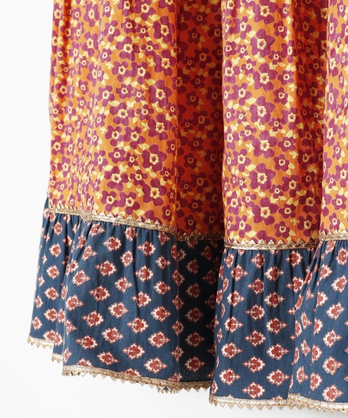 チャイハネ（チャイハネ）の「【チャイハネ】バグルアティアードスカート（スカート・レディース・オレンジ/ピンク・FREE）」の18枚目の写真