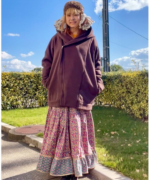 チャイハネ（チャイハネ）の「【チャイハネ】バグルアティアードスカート（スカート・レディース・オレンジ/ピンク・FREE）」の6枚目の写真