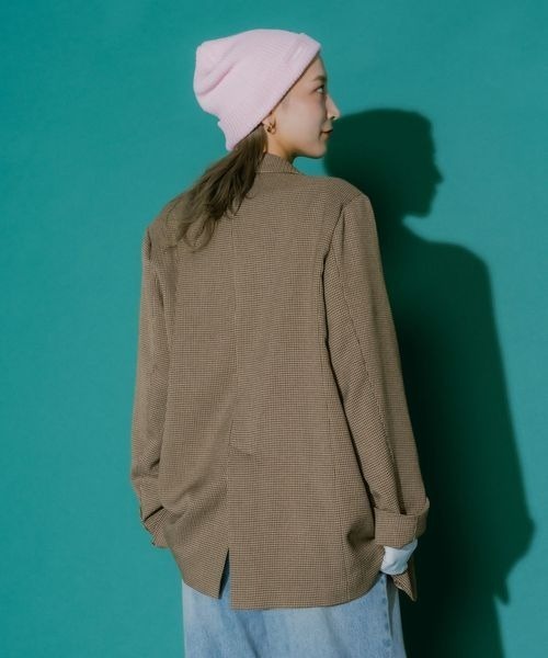 [新品] ジーナシス Genial ジャケット SAWA企画 千鳥チェック JEANASIS（ジーナシス）の「【SAWA企画】Genial ジャケット/595520