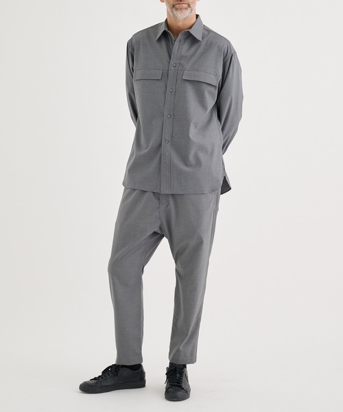 WHITE MOUNTAINEERING（ホワイトマウンテニアリング）の「【White Mountaineering / ホワイトマウンテニアリング】MID GUSSET SLEEVE STRETCH SHIRT（シャツ/ブラウス・メンズ・ブラック/グレー・0/1/2）」の9枚目の写真