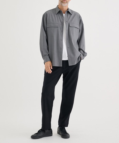 WHITE MOUNTAINEERING（ホワイトマウンテニアリング）の「【White Mountaineering / ホワイトマウンテニアリング】MID GUSSET SLEEVE STRETCH SHIRT（シャツ/ブラウス・メンズ・ブラック/グレー・0/1/2）」の10枚目の写真
