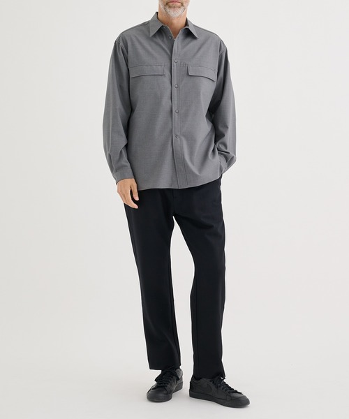 WHITE MOUNTAINEERING（ホワイトマウンテニアリング）の「【White Mountaineering / ホワイトマウンテニアリング】MID GUSSET SLEEVE STRETCH SHIRT（シャツ/ブラウス・メンズ・ブラック/グレー・0/1/2）」の11枚目の写真