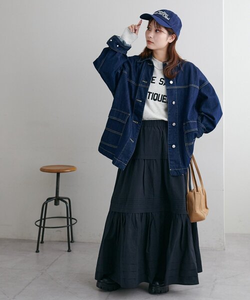 コーデを格上げ】タックフレアスカート（スカート）｜DISCOAT（ディス