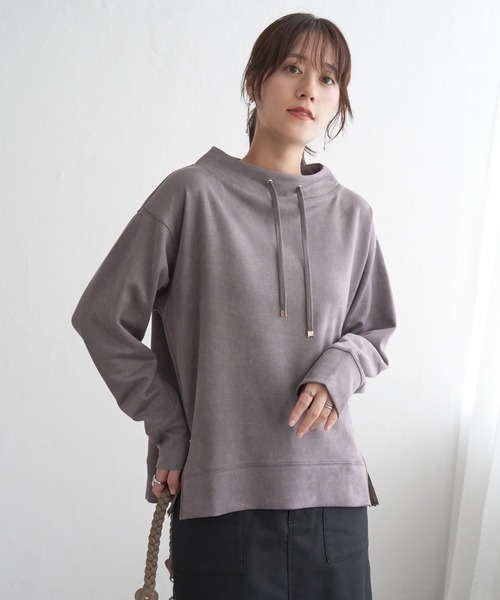 ikka（イッカ）の「【雑誌InRed12月号掲載】フェイクスエードスピンドルプルオーバー（スウェット・レディース・グリーン/コーラルピンク/ベージュ/チャコール/ブラウン系その他・M/L/S）」の21枚目の写真