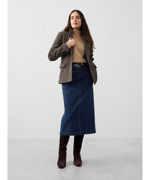 BANANA REPUBLIC FACTORY STORE(バナナリパブリック ファクトリーストア)の「BANANA REPUBLIC FACTORY STORE デニム プリーツ マキシスカート(デニムスカート・レディース・インディゴブルー/ライトインディゴブルー・2/0/4/6/8)」の5枚目の写真