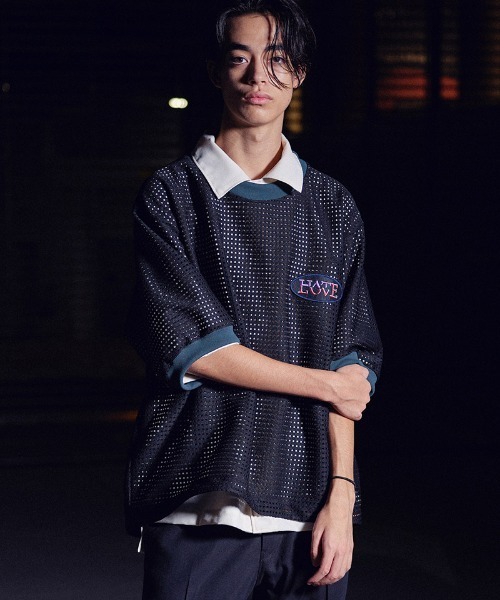 masterkey（マスターキー）の「mt10092-TIME LEAP-T メッシュTシャツ(MK26S-C-23)（Tシャツ/カットソー・メンズ・ブラック/グレー/ホワイト・2/1）」の2枚目の写真