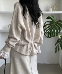 Diosfront（ディオスフロント）の「レースドッキングニットプルオーバーセットアップ（セットアップ）」