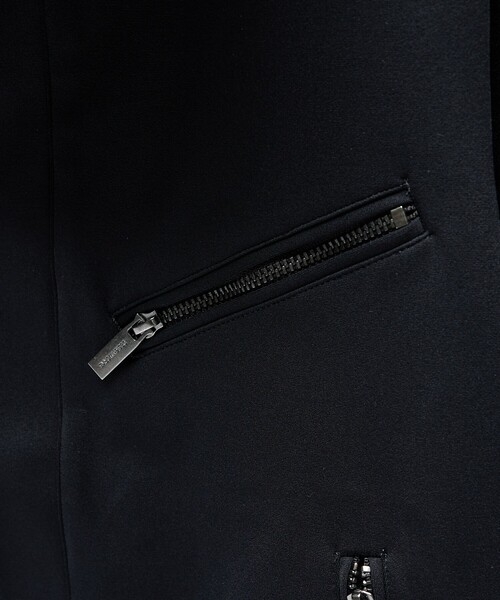DESIGNWORKS（デザインワークス）の「【セットアップ対応】ストレッチナイロン アクティブライダース フーディー（ブルゾン・メンズ・チャコールグレー/ダークネイビー・48/50/46）」の3枚目の写真