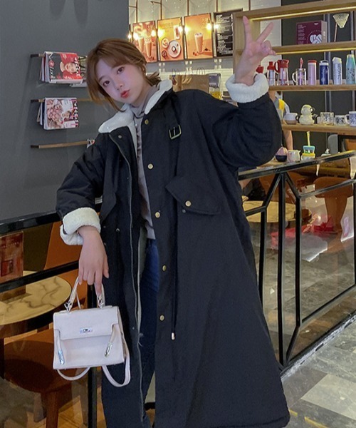 FAVORITO(ファヴォリート)の「ファーコート(その他アウター・レディース・ブラック/モカ/ネイビー・L/M/S/XL)」の17枚目の写真