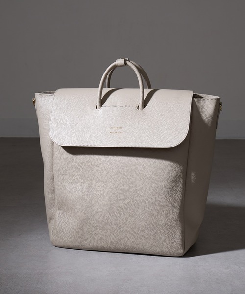 YOUNG&OLSEN The DRYGOODS STORE（ヤングアンドオルセン）の「【YOUNG&OLSEN】EMBOSSED LEATHER DELUXE TOTE L/トートバッグ（トートバッグ・レディース・ブラック/ブラウン/ベージュ・FREE）」の3枚目の写真