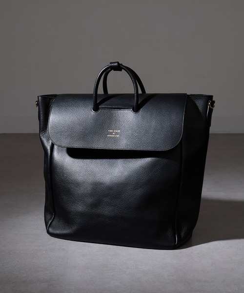 YOUNG&OLSEN The DRYGOODS STORE（ヤングアンドオルセン）の「【YOUNG&OLSEN】EMBOSSED LEATHER DELUXE TOTE L/トートバッグ（トートバッグ・レディース・ブラック/ブラウン/ベージュ・FREE）」の2枚目の写真