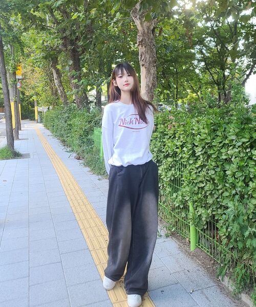 NICK&NICOLE（ニックアンドニコール）の「NICOLE ORIGINALS SWEATSHIRT_MELANGE BURGUNDY（スウェット・レディース・その他・FREE）」の6枚目の写真
