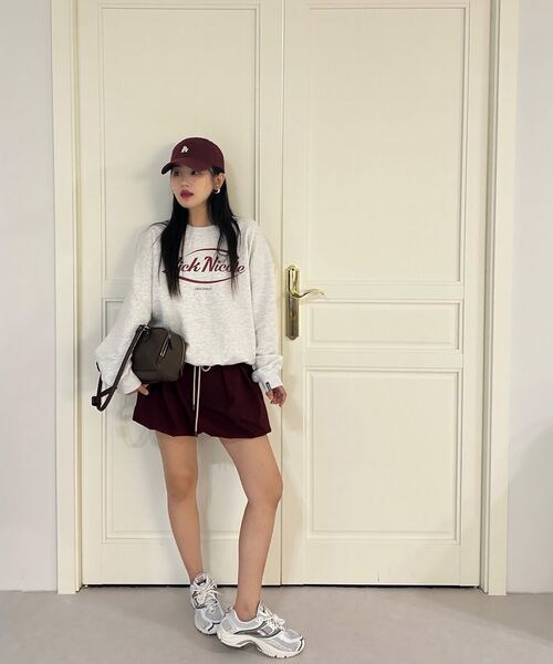 NICK&NICOLE（ニックアンドニコール）の「NICOLE ORIGINALS SWEATSHIRT_MELANGE BURGUNDY（スウェット・レディース・その他・FREE）」の8枚目の写真