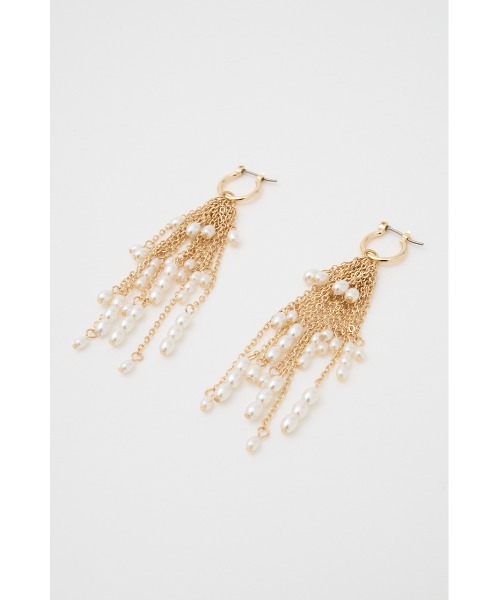MOUSSY（マウジー）の「F/PEARL FRINGE ピアス（ピアス（両耳用）・レディース・シルバー/ゴールド・FREE）」の5枚目の写真