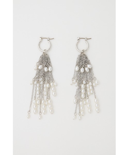 MOUSSY（マウジー）の「F/PEARL FRINGE ピアス（ピアス（両耳用）・レディース・シルバー/ゴールド・FREE）」の9枚目の写真