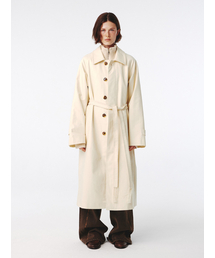 Kijun（キジュン）の「Blanket Stitch Raglan Coat Ivory（トレンチコート）」