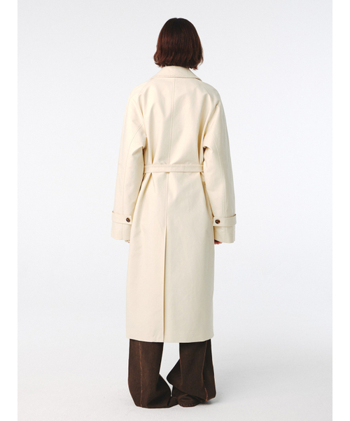 Kijun(キジュン)の「Blanket Stitch Raglan Coat Ivory(トレンチコート・レディース・その他・SMALL/MEDIUM)」の3枚目の写真
