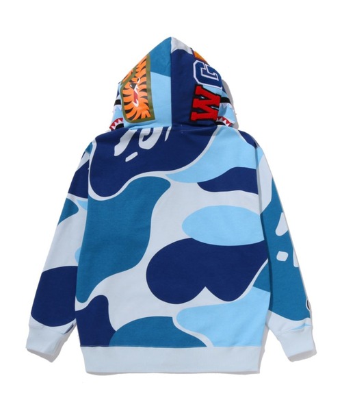 A BATHING APE（アベイシングエイプ）の「MEGA ABC CAMO DOUBLE SHARK RELAXED FIT FULL ZIP HOODIE（パーカー・メンズ・ブルー/グリーン/ピンク・MEDIUM/LARGE/SMALL/XX-LARGE/X-LARGE）」の11枚目の写真