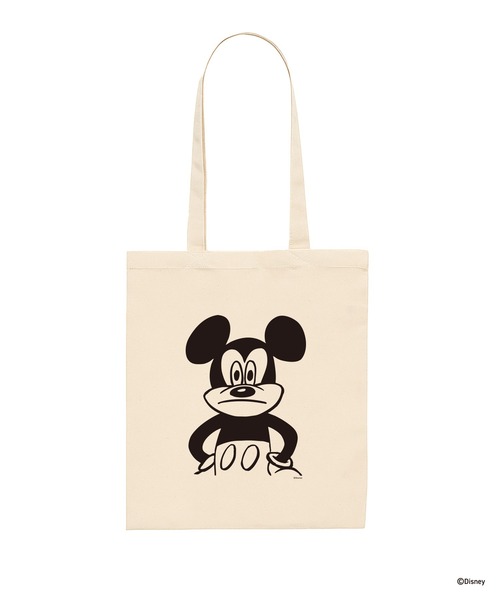 Disney(ディズニー)の「Mickey Mouse/ Tote Bag designed by Yusuke Hanai(トートバッグ・メンズ・ホワイト・FREE)」の1枚目の写真