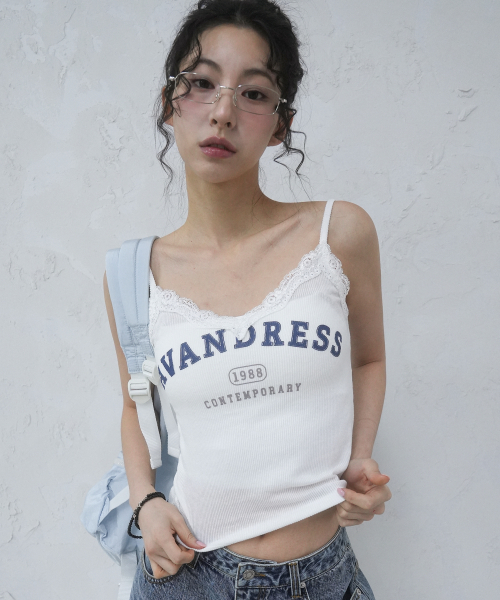 AVANDRESS(アバンドレス )の「Vintage Lace Sleeveless BLUE(Tシャツ/カットソー・レディース・ブルー・SMALL/MEDIUM)」の7枚目の写真