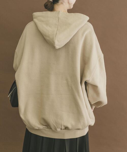 ITEMS URBANRESEARCH（アイテムズ アーバンリサーチ）の「ハイヒートコットンハーフジップスウェット（パーカー・レディース・ベージュ/グレー/ブラック・FREE）」の5枚目の写真