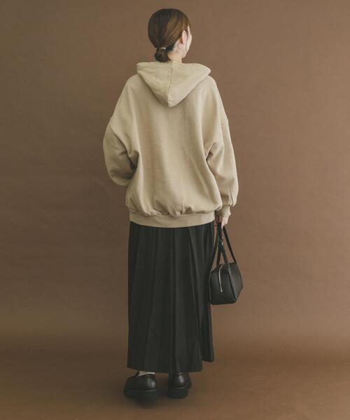 ITEMS URBANRESEARCH（アイテムズ アーバンリサーチ）の「ハイヒートコットンハーフジップスウェット（パーカー・レディース・ベージュ/グレー/ブラック・FREE）」の8枚目の写真