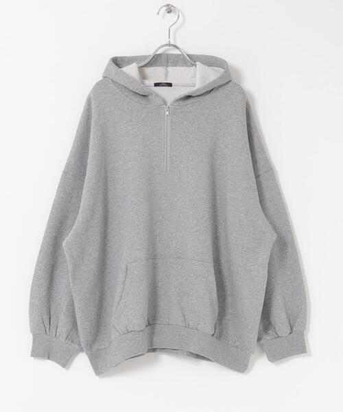 ITEMS URBANRESEARCH（アイテムズ アーバンリサーチ）の「ハイヒートコットンハーフジップスウェット（パーカー・レディース・ベージュ/グレー/ブラック・FREE）」の19枚目の写真