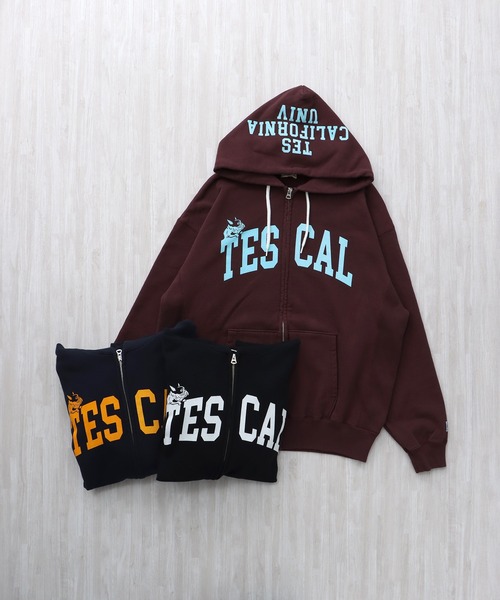 The Endless Summer(エンドレスサマー)の「TES COLLEGE SWEAT ZIP PARKA / スウェットパーカー(パーカー・メンズ・ブラック/ワイン/ネイビー・SMALL/MEDIUM/LARGE/X-LARGE)」の4枚目の写真