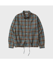 SUARE（スアレ）の「デイリーストリングチェックシャツインディブルー（シャツ/ブラウス）」