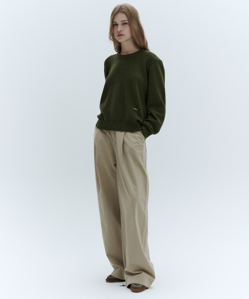 CITYBREEZE(シティブリーズ)の「コットンカーブドワンタックパンツ_BEIGE(その他パンツ・レディース・ベージュ・SMALL/MEDIUM)」の4枚目の写真