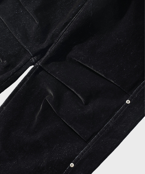 SAINTPAIN（セイントペイン）の「SPリベットベルベットデニムパンツブラック（デニムパンツ・レディース・その他・MEDIUM/LARGE）」の3枚目の写真