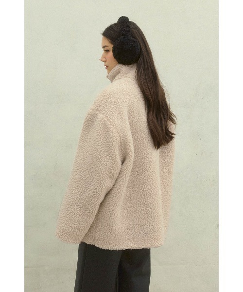 ALEXIA STAM（アリシアスタン）の「Reversible Boa Jacket /リバーシブルムートンボアジャケット（その他アウター・レディース・ブラウン/ブラック・FREE）」の10枚目の写真