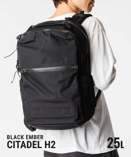 BLACK EMBER（ブラックエンバー）の「Black Ember CITADEL H2 EmberTex PFAS FREE 25L ブラックエンバー リュックサック バックパック（バックパック/リュック・メンズ・ブラック・FREE）」の2枚目の写真