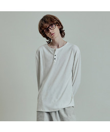 LMOOD（エルムード）の「ヘンリーLDリブロングスリーブTシャツ（3カラー）（Tシャツ/カットソー）」