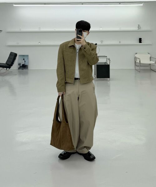 LMOOD(エルムード)の「ヘンリーLDリブロングスリーブTシャツ(3カラー)(Tシャツ/カットソー・メンズ・ライトグレー/ブラック/アイボリー・44/46/48)」の12枚目の写真