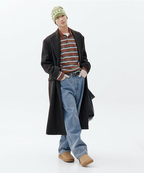 LMOOD(エルムード)の「ヘンリーLDリブロングスリーブTシャツ(3カラー)(Tシャツ/カットソー・メンズ・ライトグレー/ブラック/アイボリー・44/46/48)」の14枚目の写真