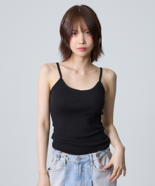 UNKNOWN PLANET(アンノウンプラネット)の「レースノースリーブトップス ブラック(Tシャツ/カットソー・レディース・その他・FREE)」の6枚目の写真