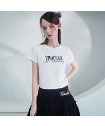 Chill Crop Tee WHITE x BLACK